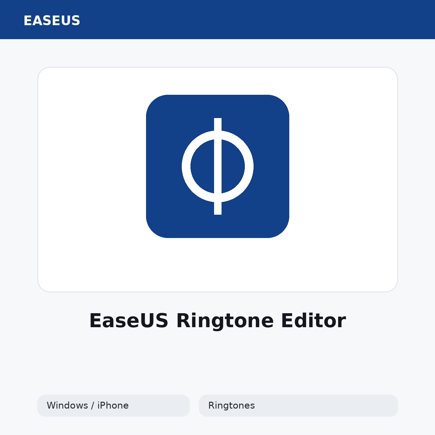 EaseUS Ringtone Editor