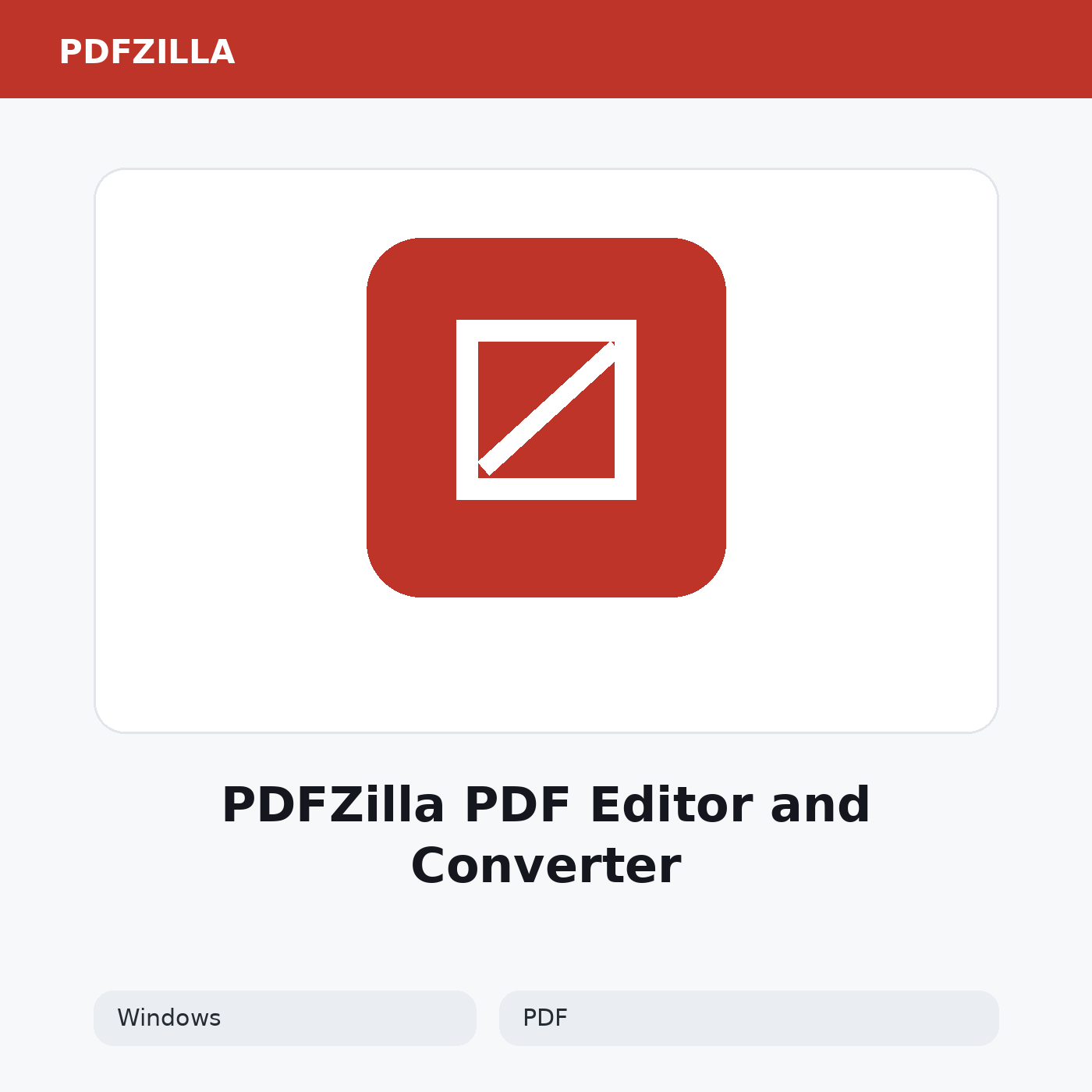 PDFZilla PDF Editor and Converter